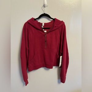 NWT Lululemon Scuba Oversized Hooded Half Zip